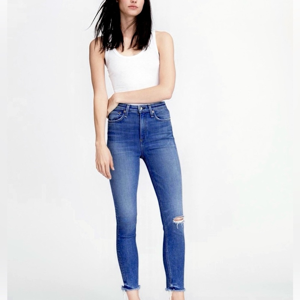 Nina High Rise Skinny Jeans Rag and Bone size 27
